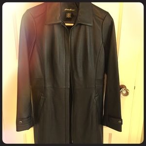 Woman’s Leather Car Coat